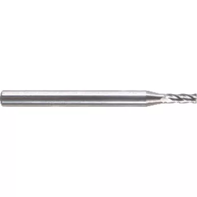 .095 Dia. x 1-1/2 Overall Length 4-Flute Square End Solid Carbide SE End Mill-Round Shank-Center Cut-Uncoated MT3152746