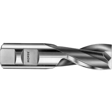 1-1/8" Dia. /4" Shank x 1-1/2" DOC -7/8" OAL, HSS, Uncoated, 2 Flute, Plain, External, Center Cutting, Solid End Mill Series/List #1898 MT2343720