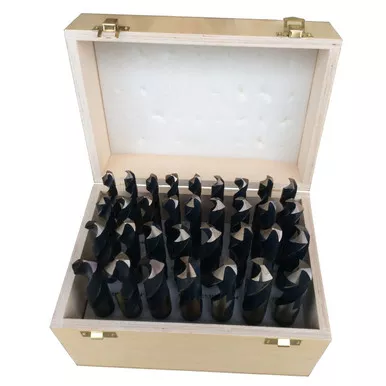1/2"-1"x64ths 33 Piece HSS KFD Black & Gold Reduce Shank Drill Bit Set KFD833SD-WOOD