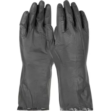 12" X-Large Class 100 (ISO 5) PolyTuff Polyurethane Electrostatic Dissipative Glove (ESD) Case of 10 bags, 5 pairs per bag - 4 mil, 1.5 mil PolyTuff film - CE Chemical Gloves QRP 27GXL