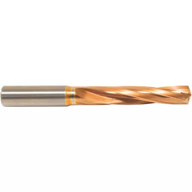 15.5 mm Dia. x 5/8" Shank -1/2" Flute Length x 6" OAL, 5xD, 135 Degree, ZrCN, 2 Flute, External Coolant, Round Solid Carbide Drill Series/List #NG04 MT711443761