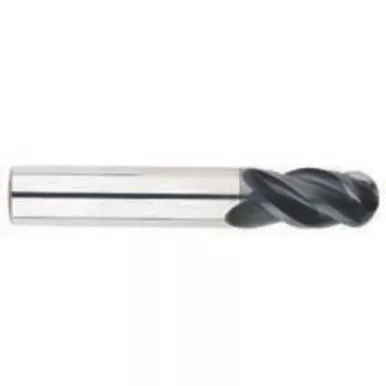 7/32" Dia. - 2-1/2" OAL - Ball Nose-AlTiN Coated-Solid Carbide HP SE End Mill-4 FL Series/List #3996 MT7256376