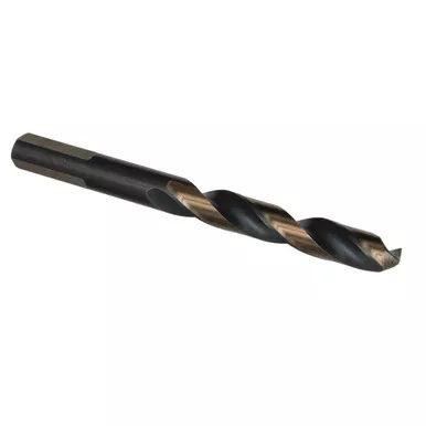 9/32" HSS Black & Gold KFD Split Point Mechanic Length Drill Bit KFDML9/32