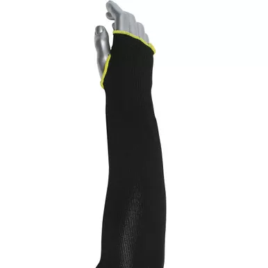 Ata/Htp Fiber, Black A2, Standard, Th, 22 Black - Size 22, Black, Cut Resistant Sleeve, 1 Unit S10HTP/2BK-ES6-22T