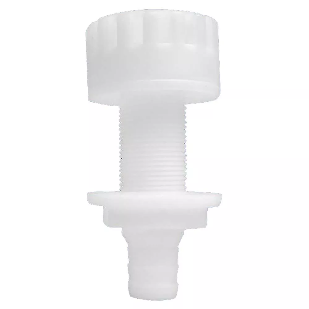 Attwood Plastic White Thru-Hull With Strainer – 3/4″ Inner Diameter