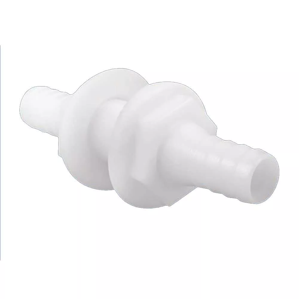 Attwood White Plastic Double Ended Connector – 3/4″ Inner Diameter