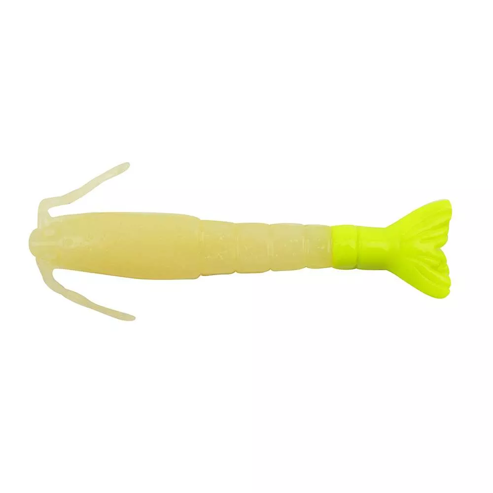 Berkley Gulp! Saltwater Shrimp – 3″ – Glow/Chartreuse