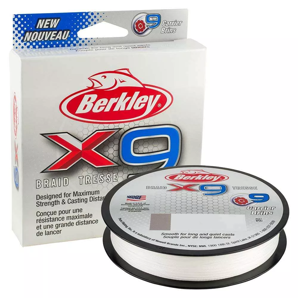 Berkley x9 Braid Crystal – 100lb – 164 yds – X9BFS100-CY
