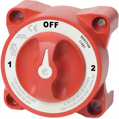 Blue Sea 11001 e-Series Battery Switch with Alternator Field Disconnect - 3-Position - P/N 11001