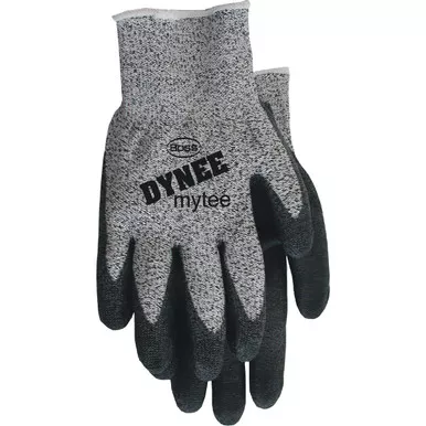 BOSS DYNEE MYTEE COATED PALM W/COLOR CODED HEM KNIT WRIST - Size L, Gray 1 Pair - Gloves made with Dyneema 1PU6000L