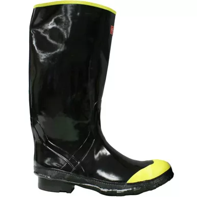 BOSS RUBBER KNEE BOOT STEEL TOE - Size 11, Black 1 Pair - Rain Boots 2KS643011