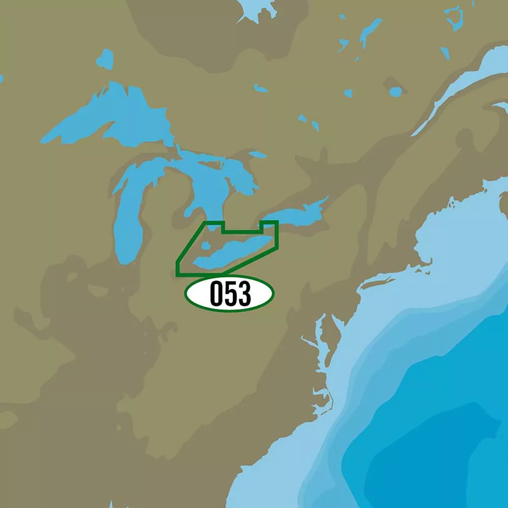 C-MAP MAX NA-M053/SD – Lake Erie & Lake St. Clair Bathymetric SD Format