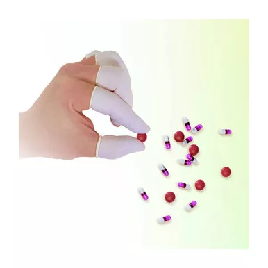 Cl 100 Anti-Stat Nitrile Cot 720pc/pk, 20pk/cs MEDIUM - Size M, White 1 Case - CE Fingercots 9CM