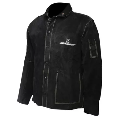 Coat, 30", Welders, Black Boarhide, Small - Size S, Black, FR Clothing-Welding, 1 Unit 3029-3