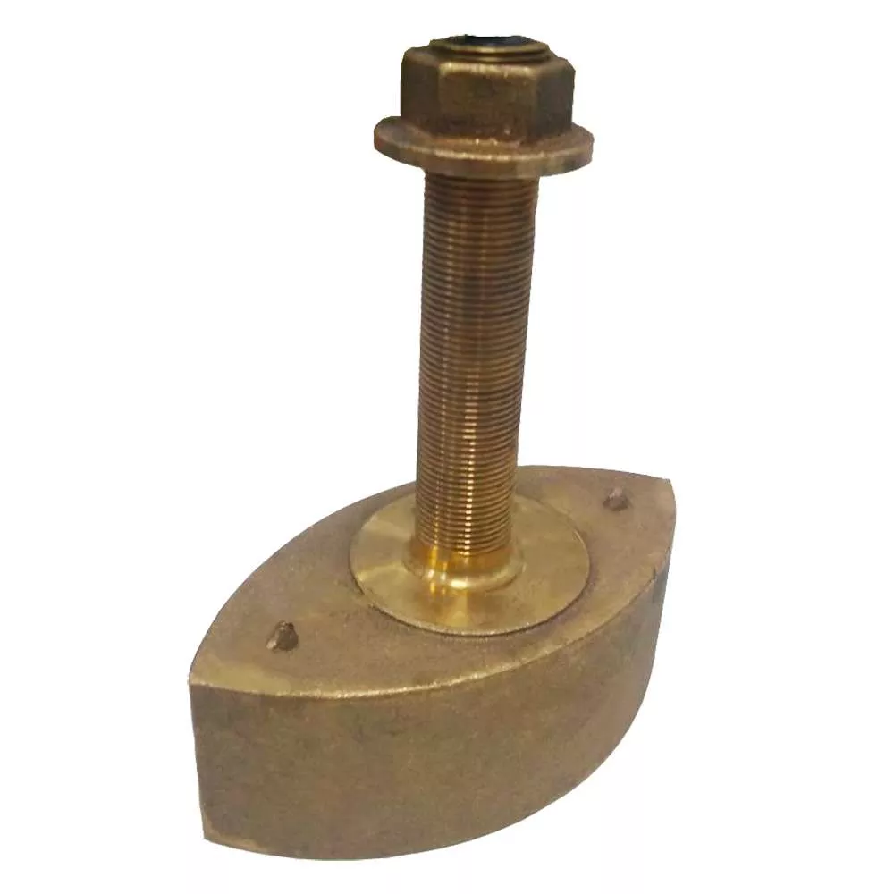 Echonautics Bronze Stem Thru-Hull High-Frequency CHIRP Transducer – 600W & 130 – 210kHz
