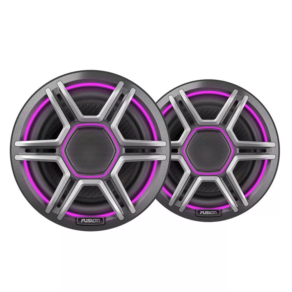 Fusion Apollo™ 6.5″ LED Marine Speakers w/Sports Grey Grille
