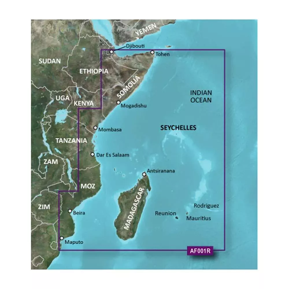 Garmin BlueChart g3 Vision HD – VAF001R – Eastern Africa – microSD™/SD™