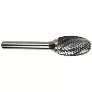 List No. 5970 - SE-1L6 - Carbide Burr - Double Cut - 6 Shank - Made In USA MT2859934