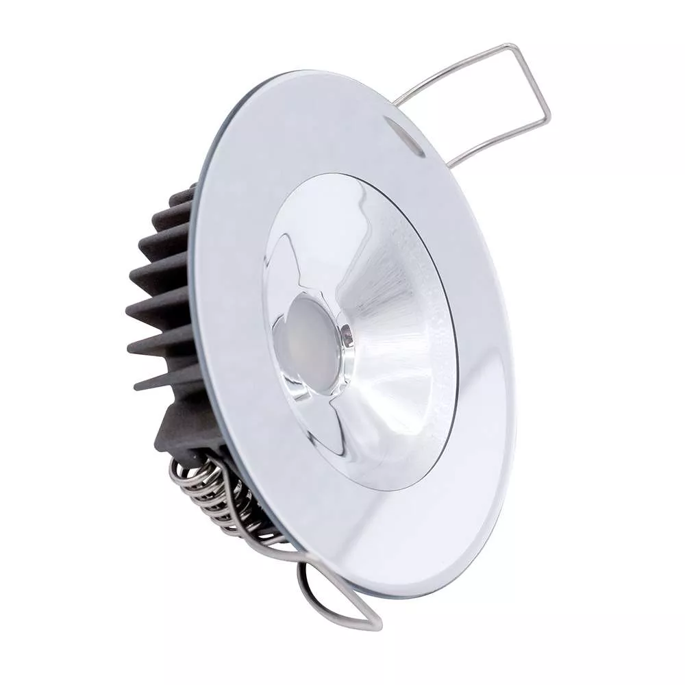 Lumitec Illusion Flush Mount LED Down Light – Spectrum RGBW – Cool White – Mirrored Housing