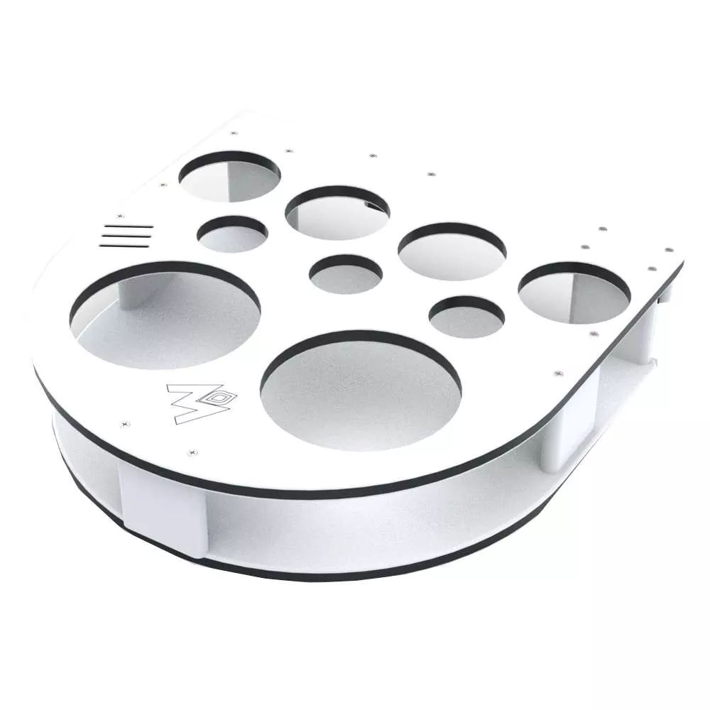 Magma Semicircle Side Caddy Party Table