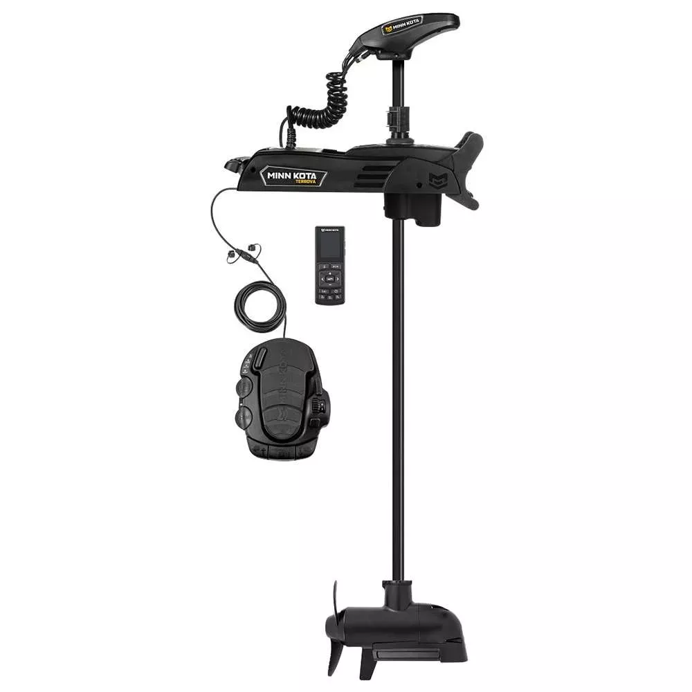 Minn Kota Terrova QUEST™ 90/115 Trolling Motor w/Wireless Remote – MEGA Down/Side Imaging – 24/36V – 90/115LBS – 45″