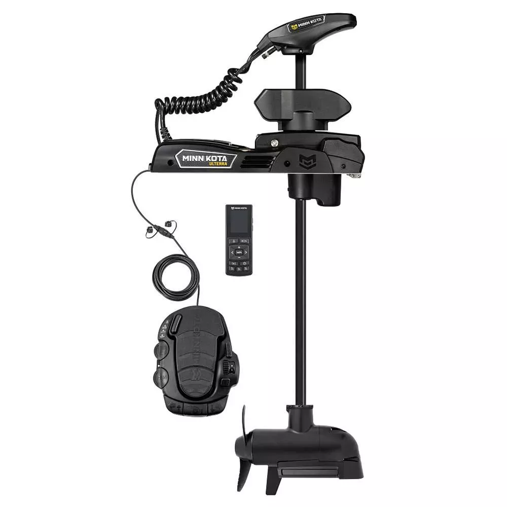Minn Kota Ulterra QUEST™ 90/115 Trolling Motor w/Wireless Remote – MEGA Down/Side Imaging – 24/36V – 90/115LBS – 60″