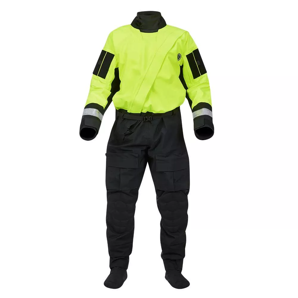 Mustang Sentinel™ Series Water Rescue Dry Suit – Fluorescent Yellow Green-Black – Medium Long