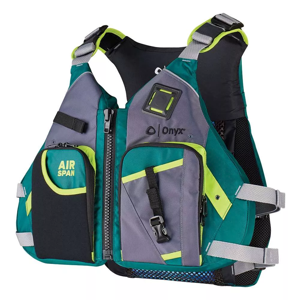 Onyx Airspan Angler Life Jacket – XL/2X – Green