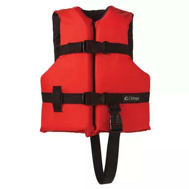 Onyx Nylon General Purpose Life Jacket - Child 30-50lbs - Red - P/N 103000-100-001-12