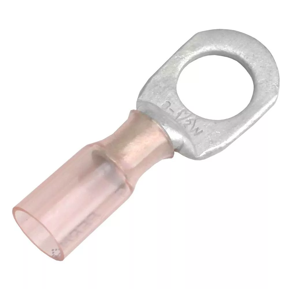 Pacer 8 AWG Heat Shrink Ring Terminal – 1/2″ Stud Size – 25 Pack