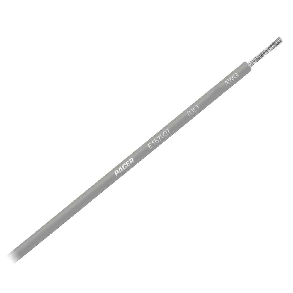 Pacer Grey 10 AWG Primary Wire – 25'