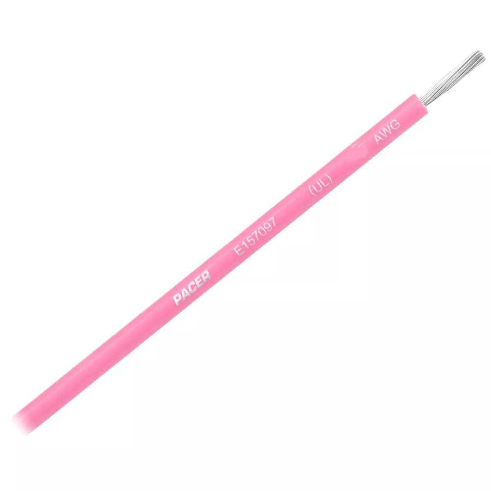 Pacer Pink 14 AWG Primary Wire – 25'