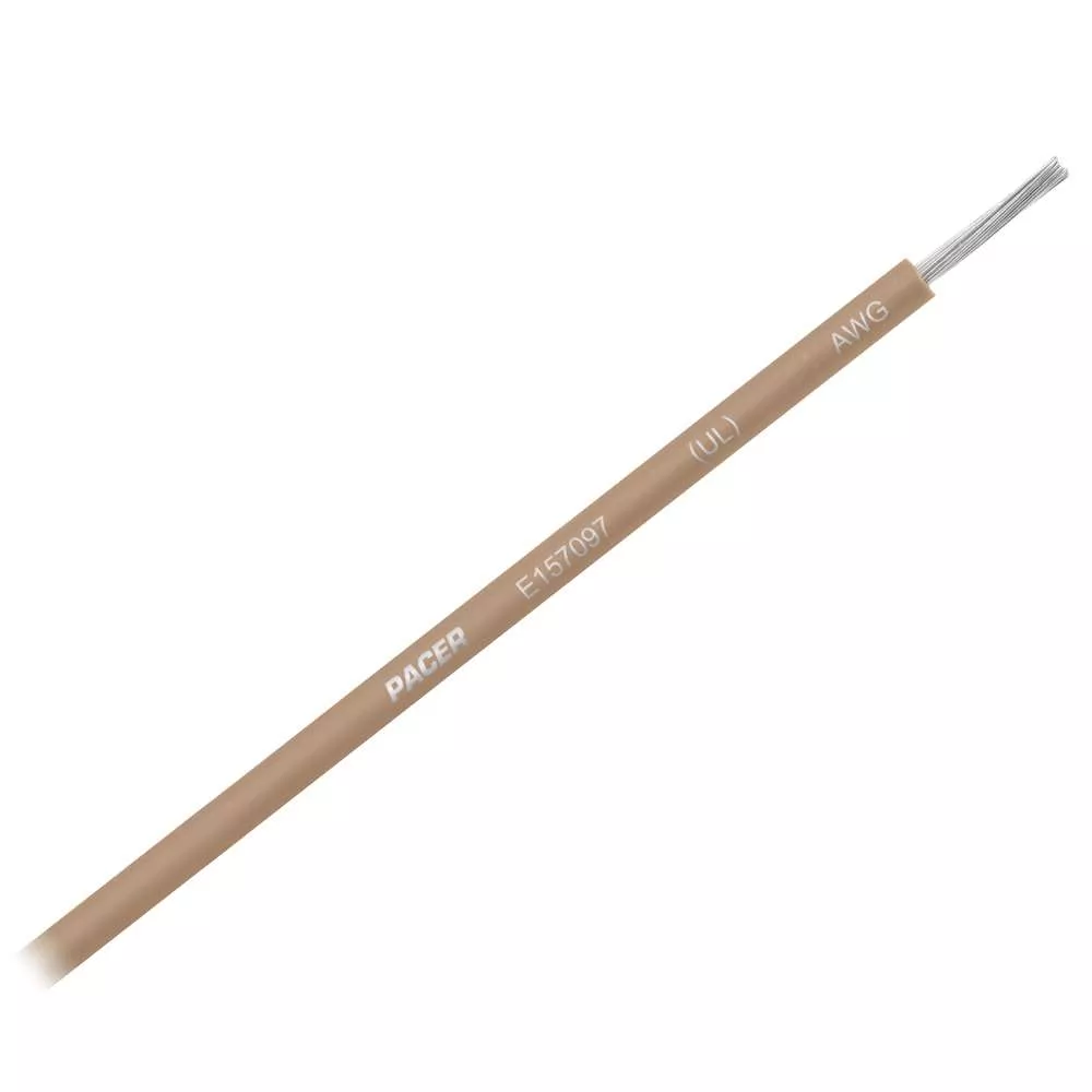 Pacer Tan 14 AWG Primary Wire – 25'