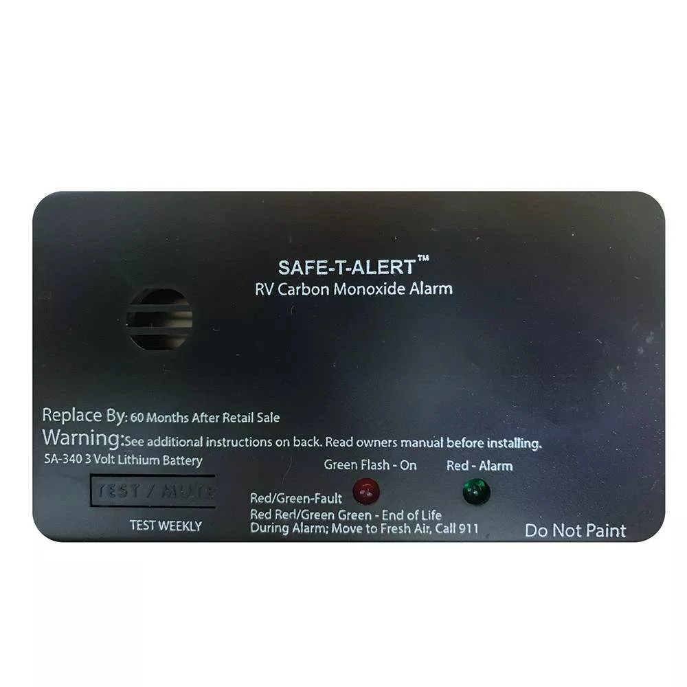 Safe-T-Alert SA-340 Black RV Battery Powered CO Detector – Rectangle