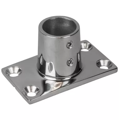 Sea-Dog Rail Base Fitting Rectangular Base 90° - 316 Stainless Steel - 1-11/16" x 3" - 7/8" O.D. - P/N 281900-1