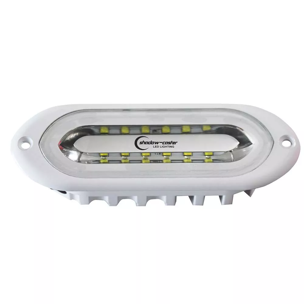 Shadow-Caster SCM-SL Series Flush Mount Spreader Light – White Housing – White/Blue/Red