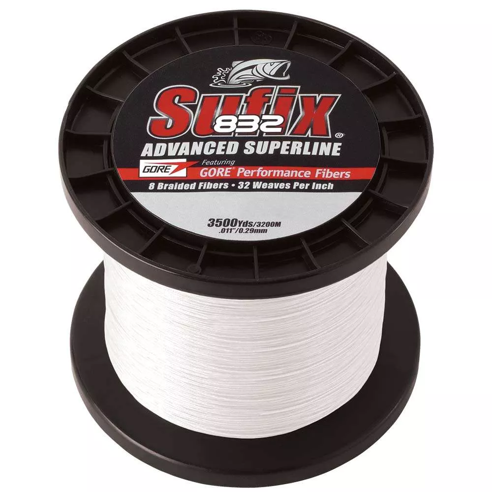 Sufix 832 Advanced Superline Braid – 15lb – Ghost – 3500 yds