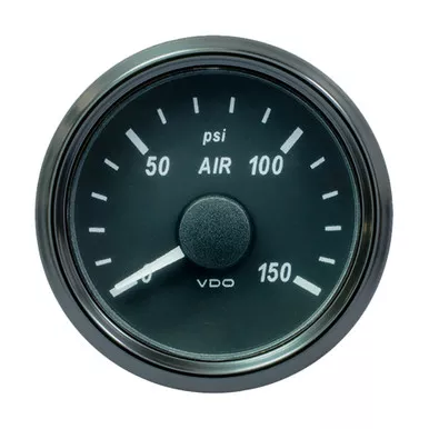 VDO SingleViu 52mm (2-1/16") Air Pressure Gauge - 150 PSI - 0-180 Ohm - P/N A2C3833440030
