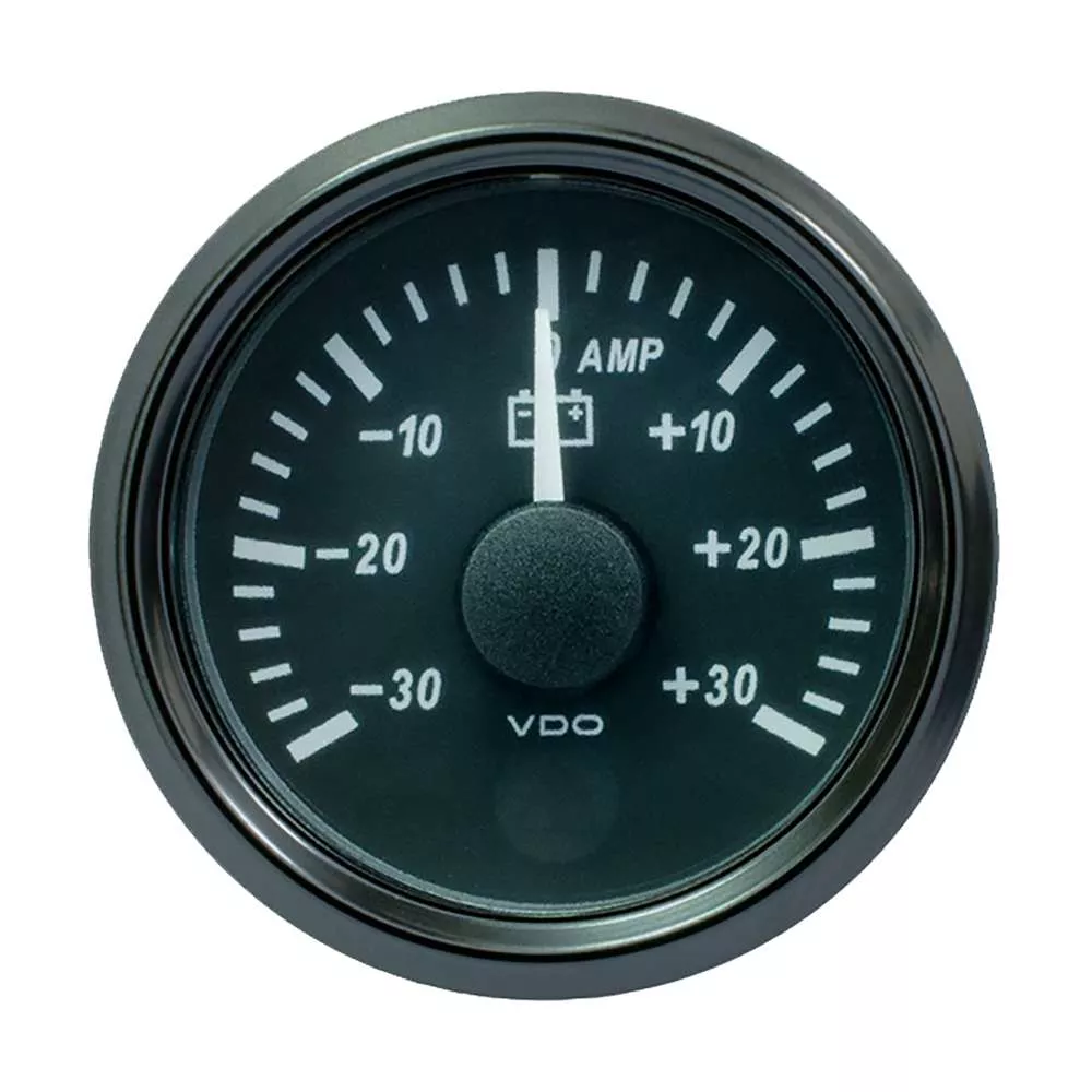 VDO SingleViu 52mm (2-1/16″) Ammeter – 30 AMP