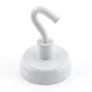 White Magnetic Hooks (2pk) - 9 lbs. pull 07290