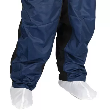 White Shoe Cover With Adjustable Snaps - Size M, White, Reusable Clothing, 1 Pair CSC-60WH-20PK-M