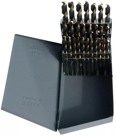 A-Z 26 Piece Black & Gold Jobber Length Drill Bit Set KFD26J-SET